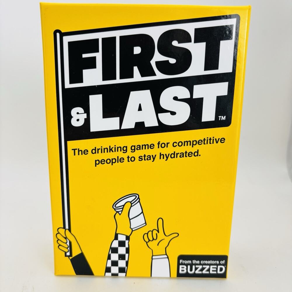 First & Last The Competitive Drinking Game for Adults by Buzzed Complete